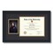 ArtToFrames 8.5x11 inch Diploma Frame with 6" x 8" Inch Image Opening - Framed with Black and Gold Mats, Comes with Regular Acrylic and Sawtooth Hanger for Wall Hanging (DT-8.5x11)
